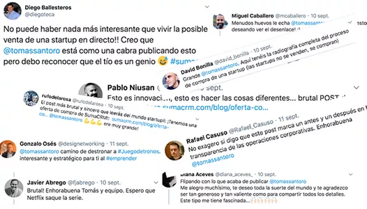 acogida de compra/venta LOI