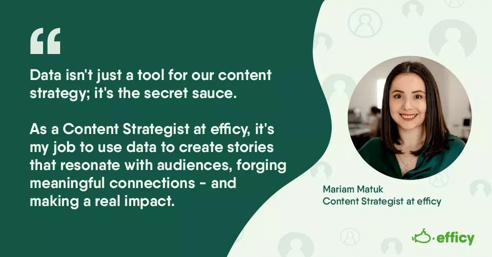 Data-driven content strategy from Mariam Matuk