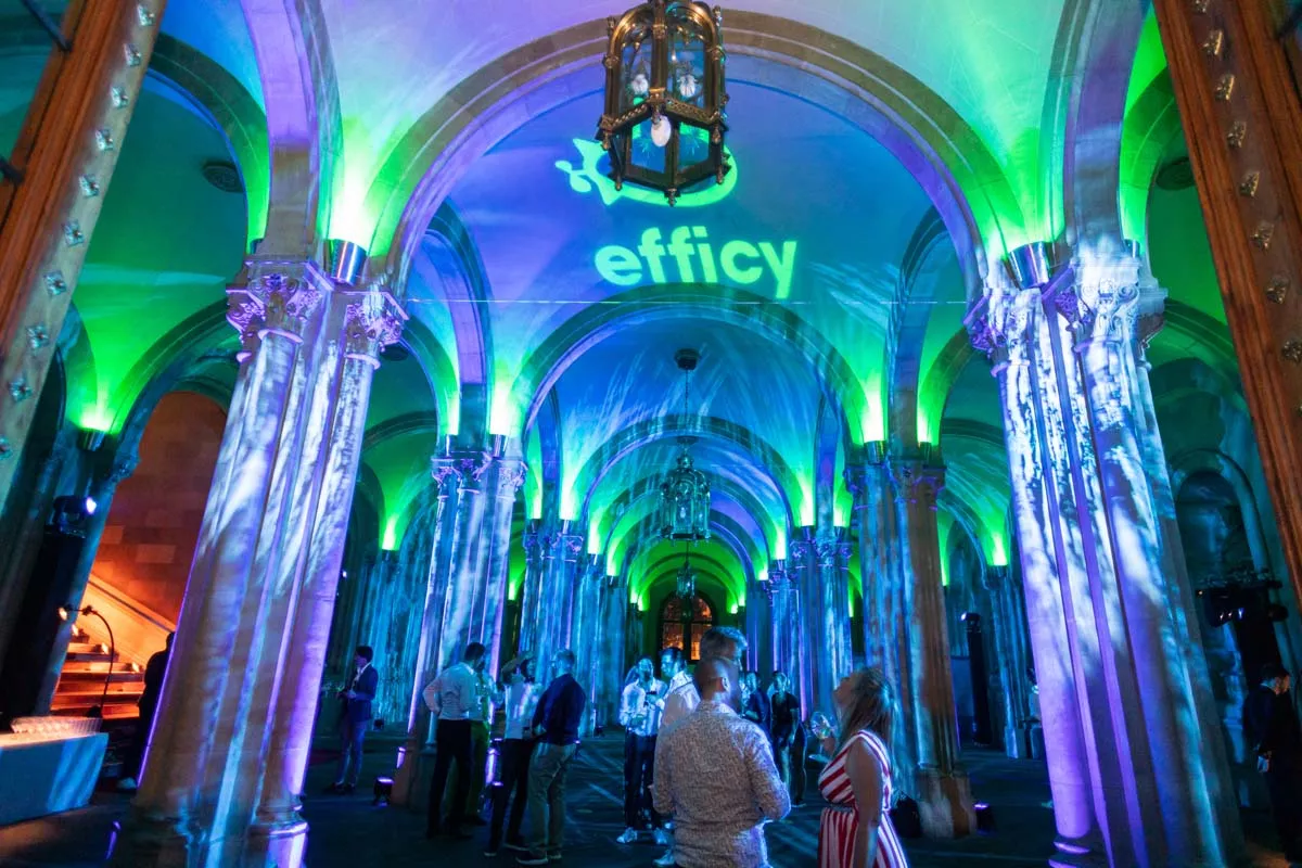 Efficy party in Barcelona university building.
