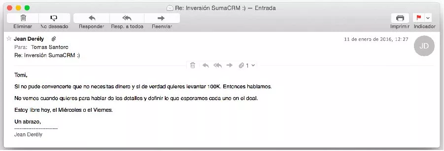 email de inversion