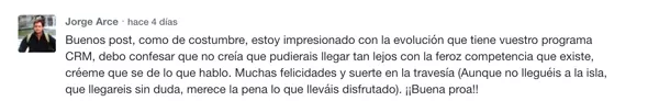 comentario motivador