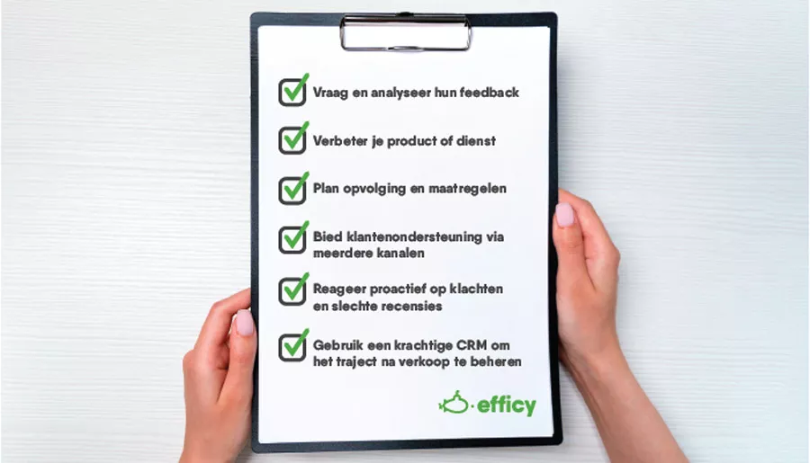 6 Tips om klanttevredenheid na verkoop te garanderen