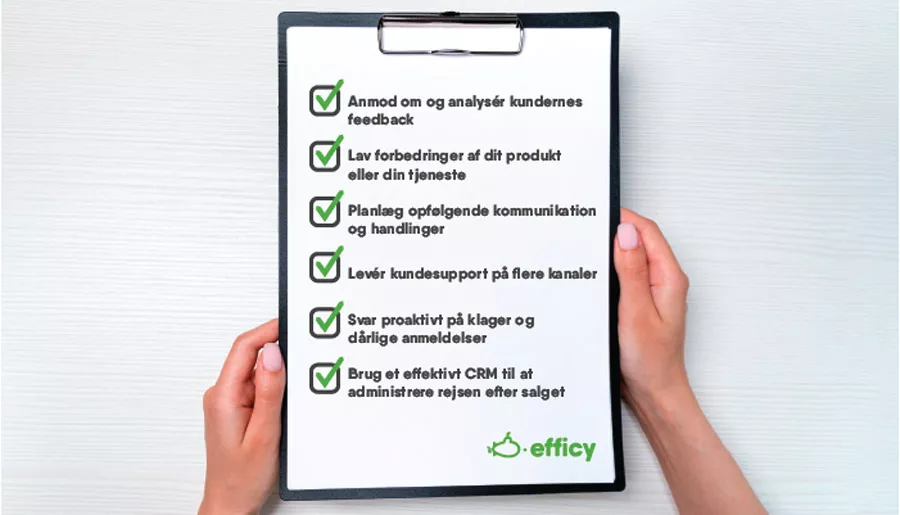 6 tips til at sikre kundetilfredshed efter et salg