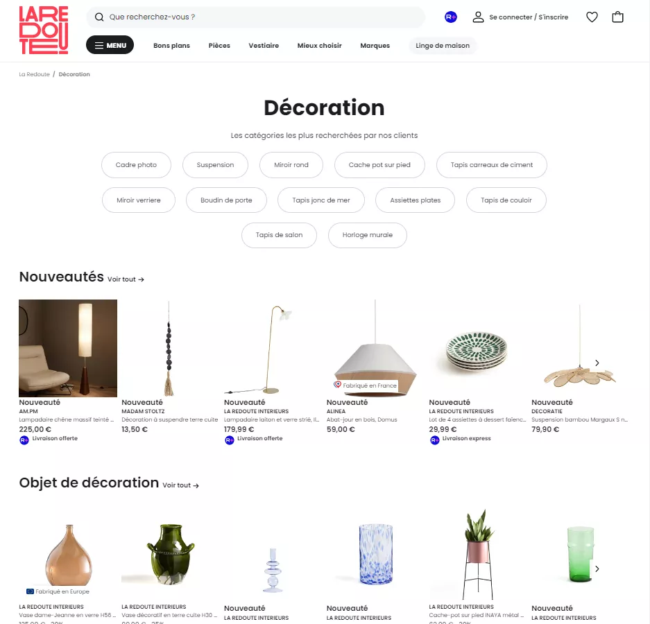 La Redoute Website