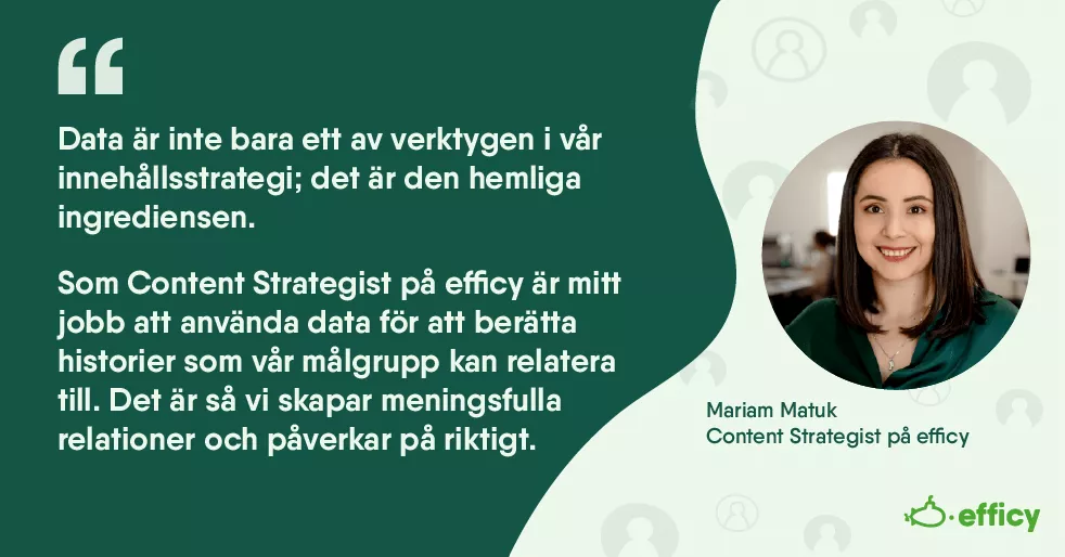 Data är grundstenen för effektiv B2B-marknadsföring. 2024 använder i princip alla företag sig av data som informationsunderlag i alla aspekter av deras innehållsstrategi.