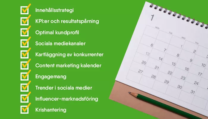 Vad ska en plan för sociala medier innehålla