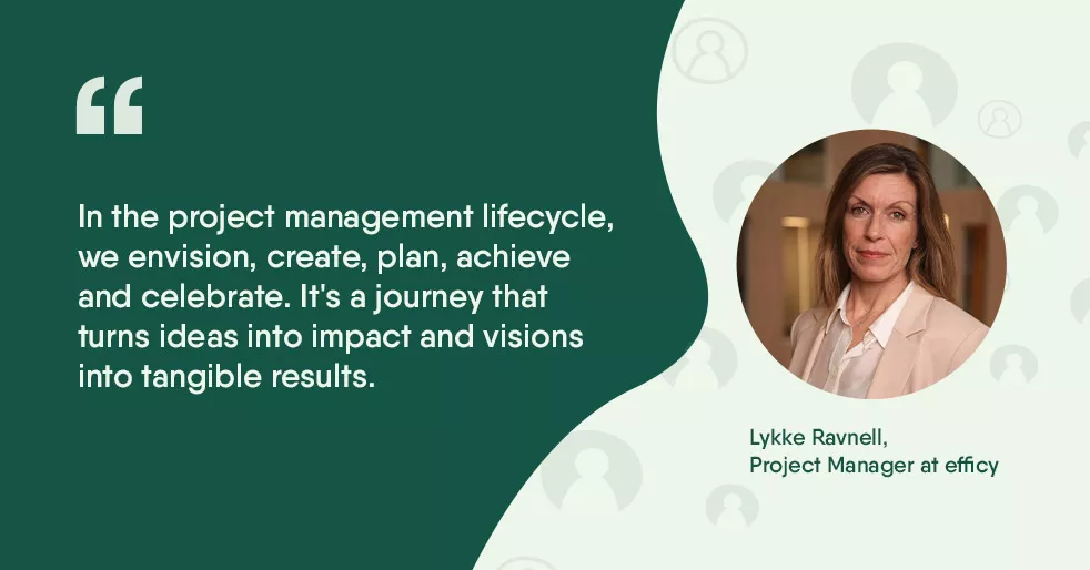 The lifecycle of project management
