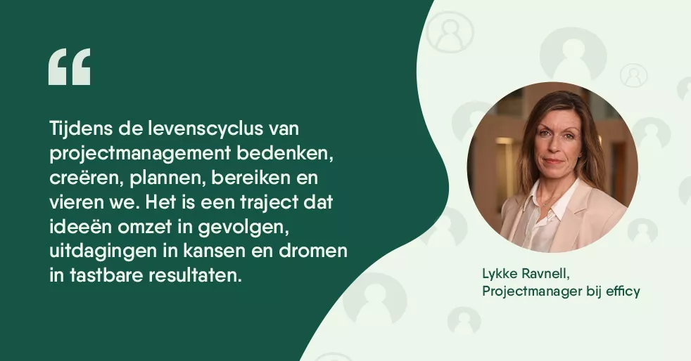 De levenscyclus van projectmanagement