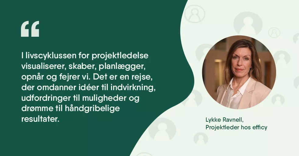 Livscyklussen for projektledelse