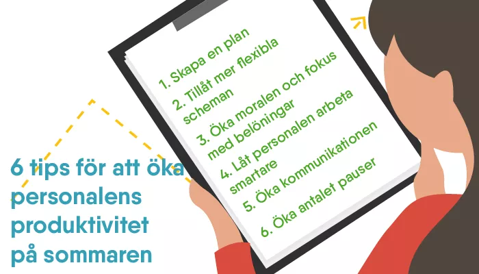 6 tips för att öka personalens produktivitet på sommaren