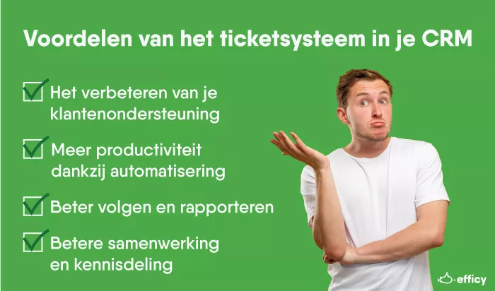 Voordelen van het ticketsysteem in je CRM